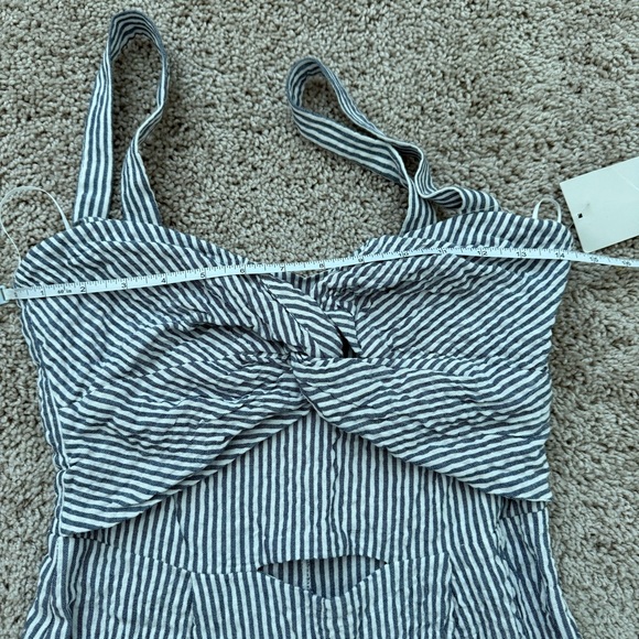 NEW Zara Striped Jumpsuit Size Small - Picture 6 of 7